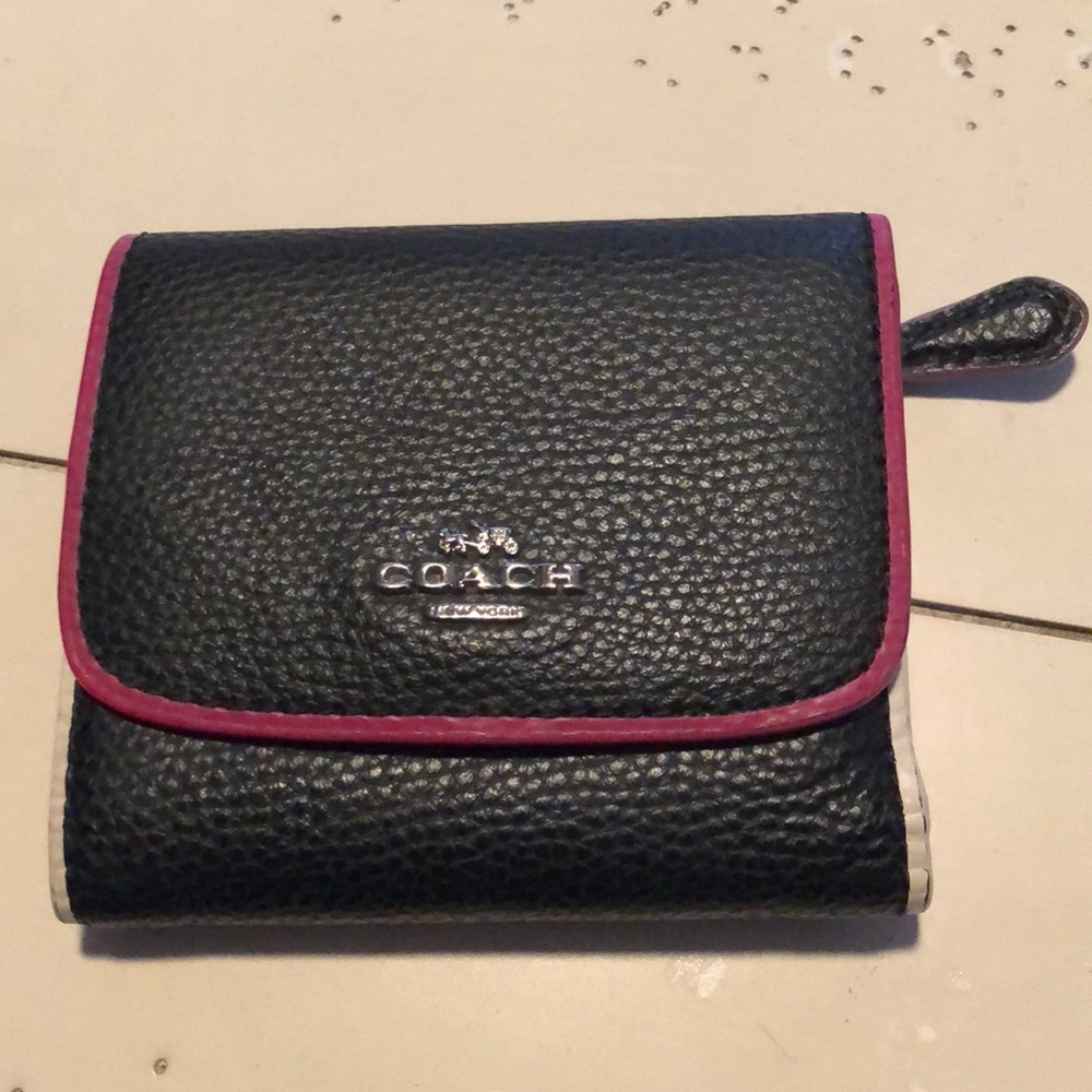 Coach tri fold wallet